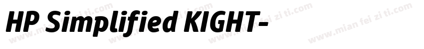 HP Simplified KIGHT字体转换